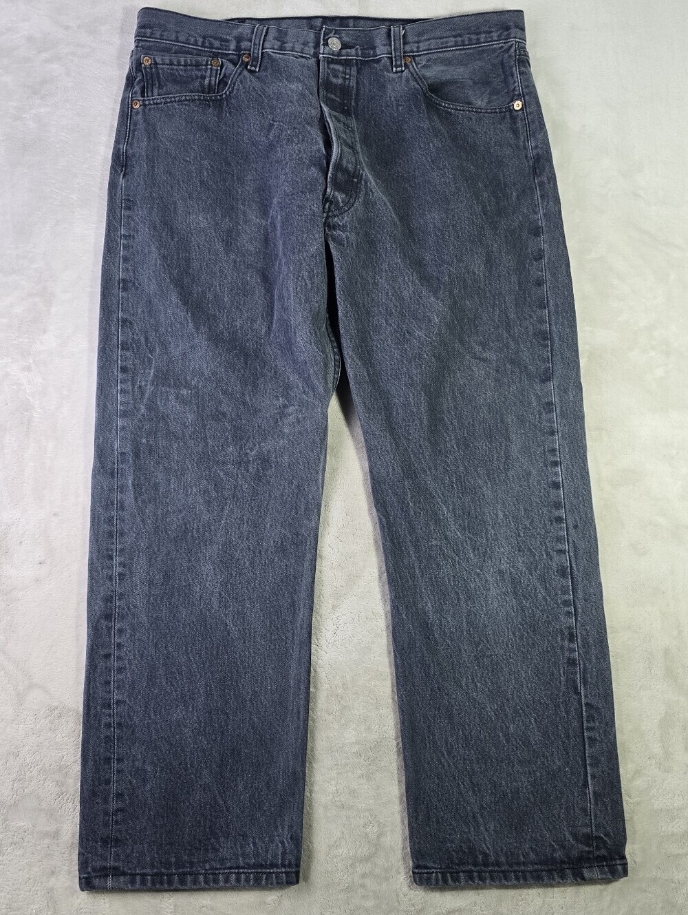 VTG Y2K Levi’s 501 XX Black Jeans Actual Sz 36x28 Classic Button Fly Design - Picture 2 of 11